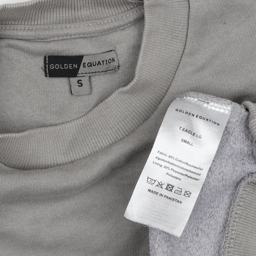 Golden Equation Men's Grey Graphic Sweatshirt S