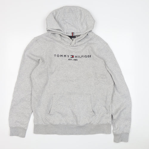 Tommy Hilfiger Grey Hoodie Unisex Adults Size 18