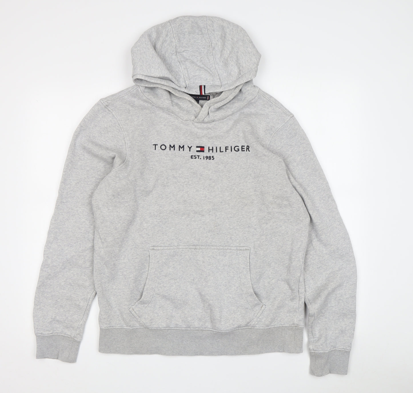 Tommy Hilfiger Grey Hoodie Unisex Adults Size 18