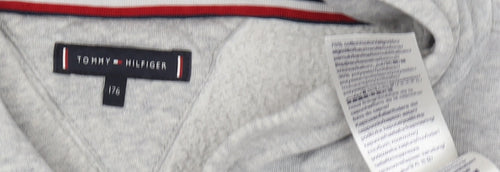 Tommy Hilfiger Grey Hoodie Unisex Adults Size 18