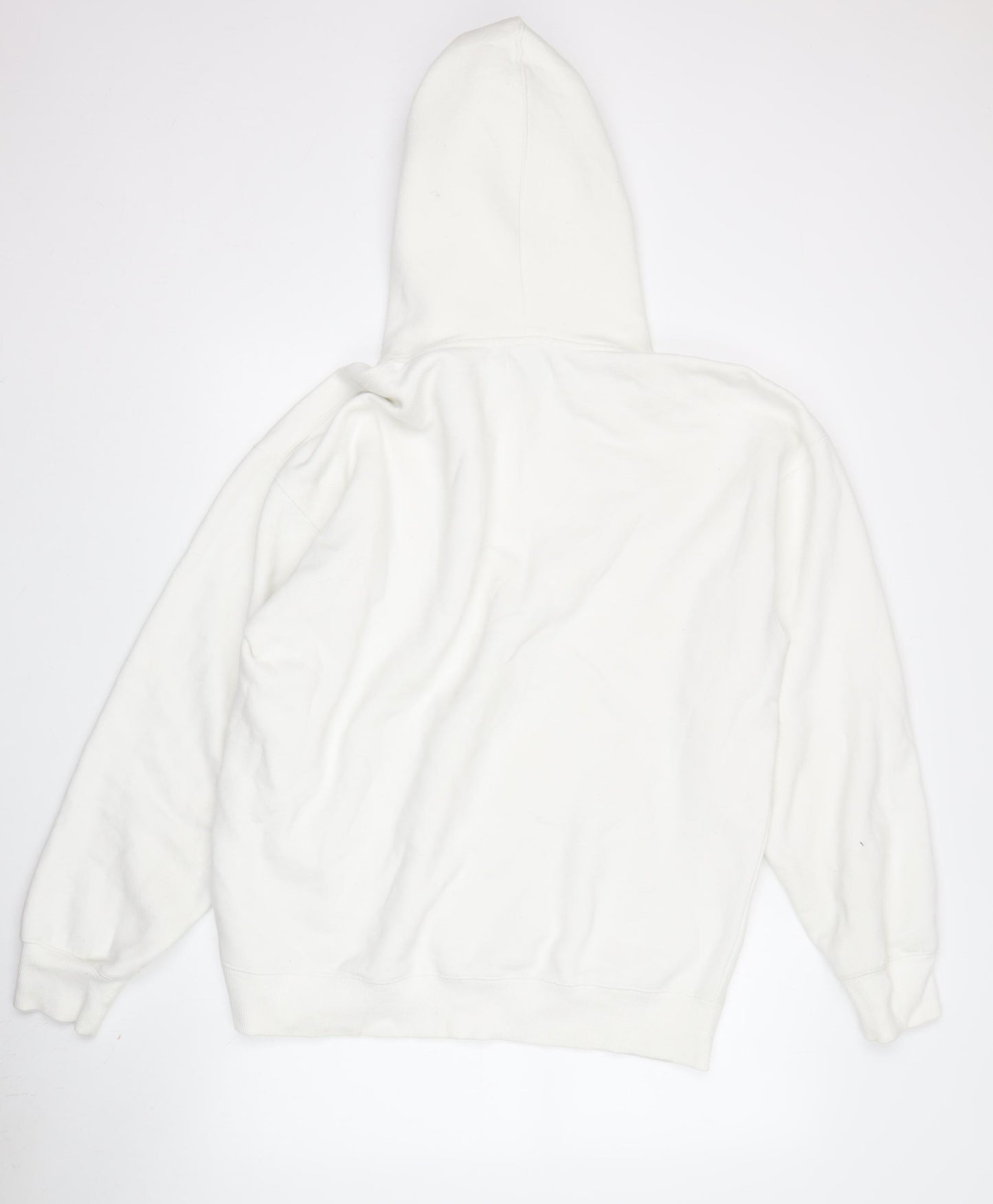 Topman Men's White Pullover Hoodie L