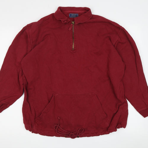 Sport by R.L. Men's Red 1/2 Zip Sweatshirt M