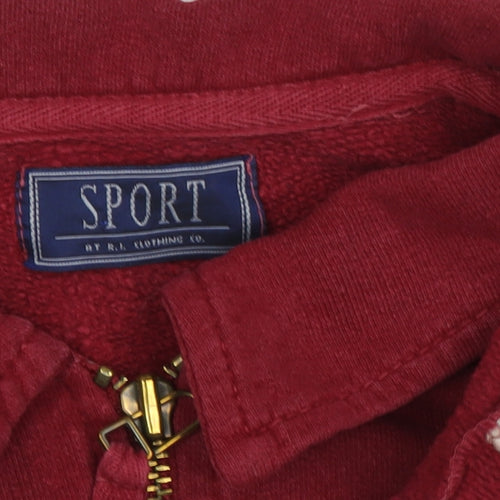 Sport by R.L. Men's Red 1/2 Zip Sweatshirt M