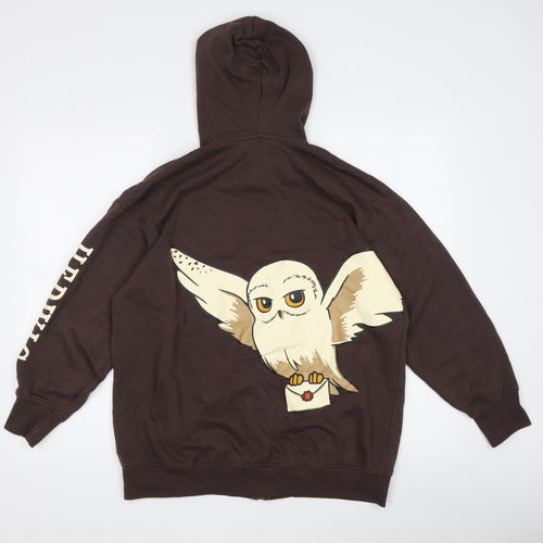 H&M Teens Brown Owl Hoodie Size 146, Full Zip