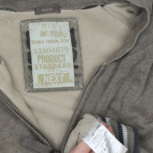 Next Men's Brown Full Zip Hoodie - Size M