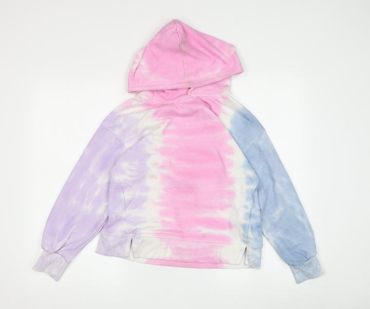 Zara Multicoloured Girls Tie-Dye Hoodie 10Y Pullover Style