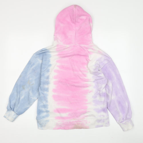 Zara Multicoloured Girls Tie-Dye Hoodie 10Y Pullover Style