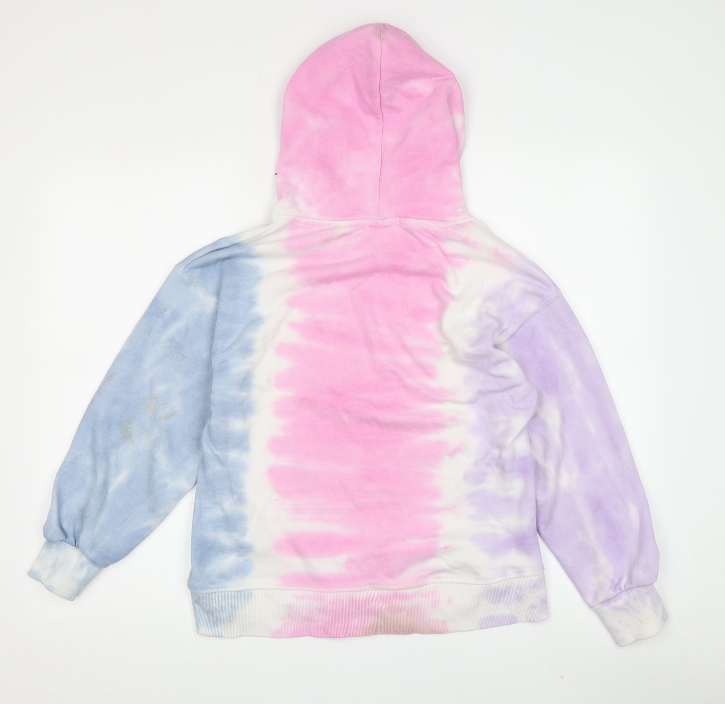 Zara Multicoloured Girls Tie-Dye Hoodie 10Y Pullover Style