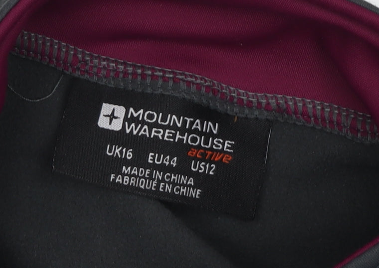 Mountain Warehouse Women's Grey Henley Sweatshirt Size 16