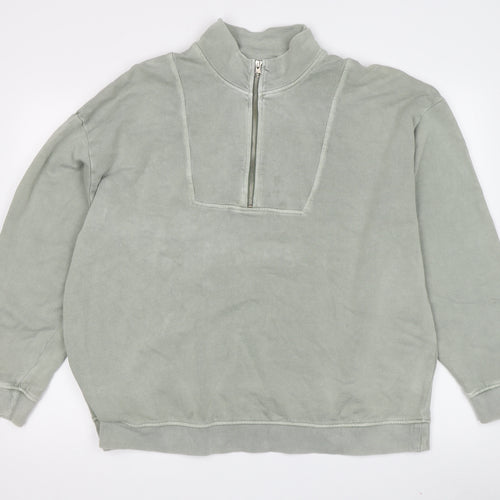 Marks and Spencer Women's Green Sweatshirt Size 16