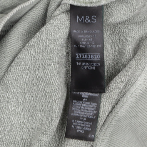 Marks and Spencer Women's Green Sweatshirt Size 16