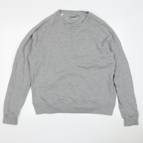 Organicbasics Men's Grey Pullover Sweatshirt, L, Cotton
