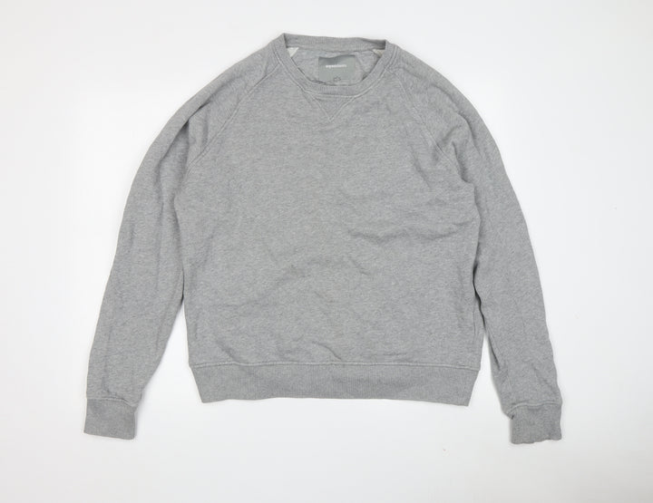 Organicbasics Men's Grey Pullover Sweatshirt, L, Cotton