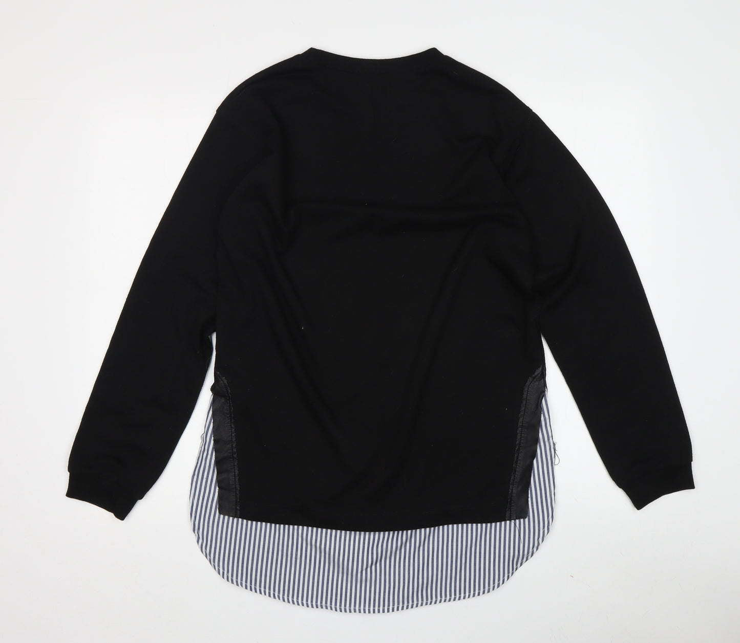 Zara Trafaluc Women's Black Pullover Sweatshirt, Size 8