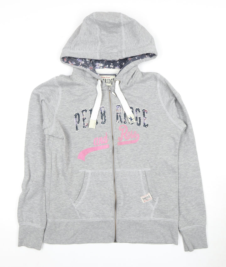 Pembridge and Rose Women’s Grey Zip Hoodie Size 12