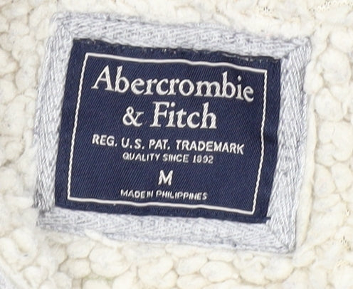 Abercrombie & Fitch Men's Grey Full Zip Hoodie M