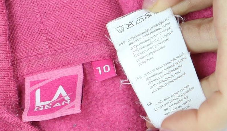 LA Gear Women's Pink Full Zip Hoodie M - Stylish and Comfortable