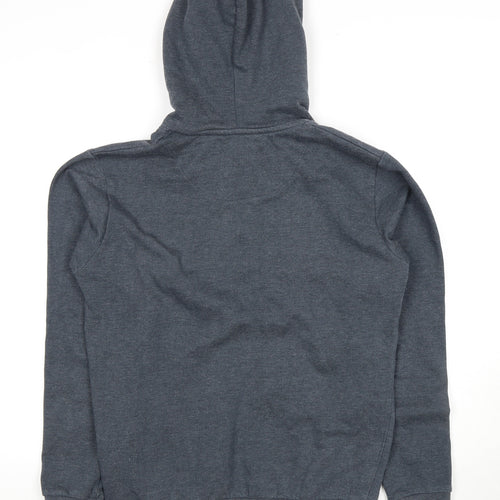 Solid Men's Grey Pullover Hoodie S