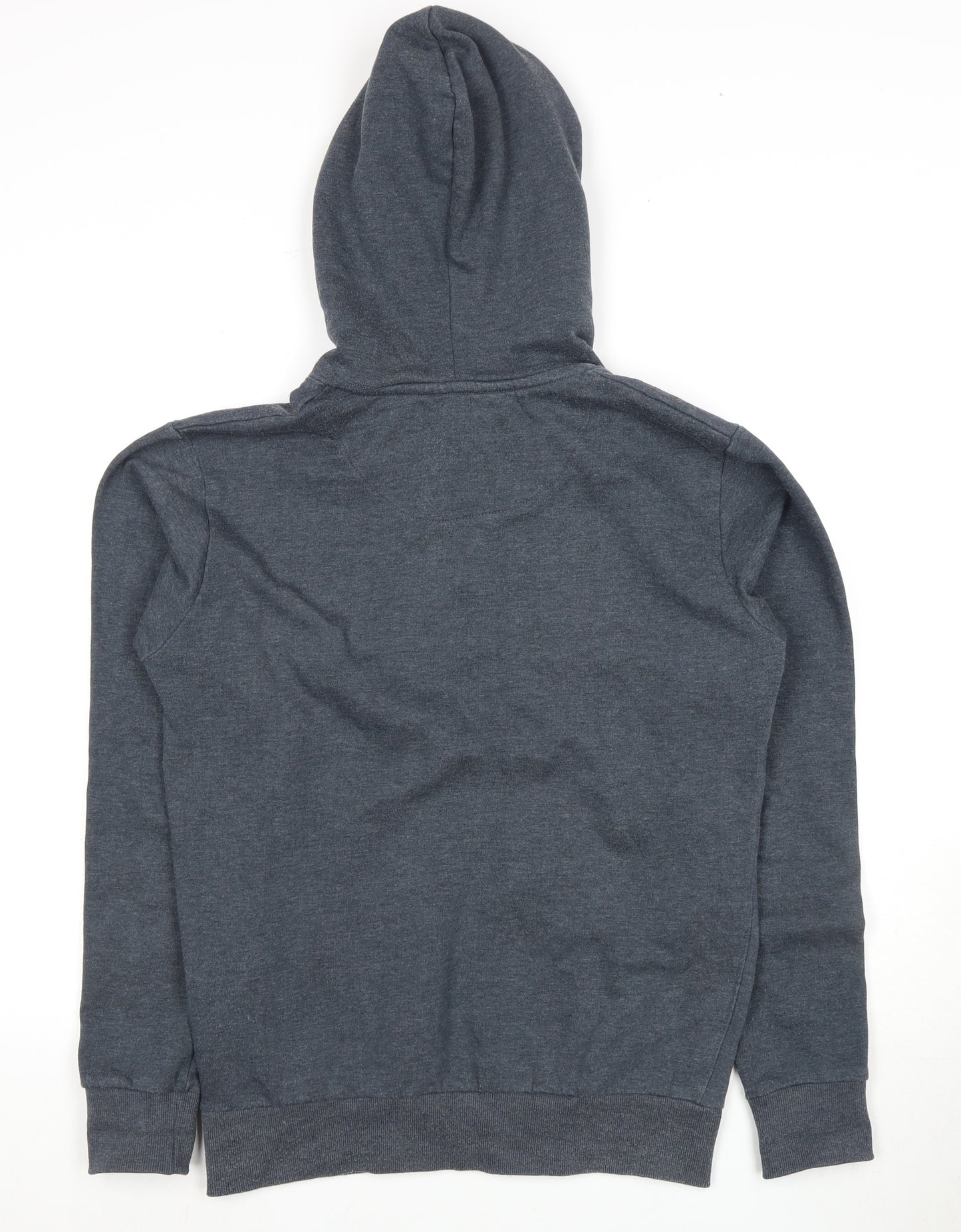 Solid Men's Grey Pullover Hoodie S