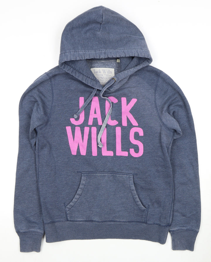 Jack Wills Women's Blue Hoodie Size 12