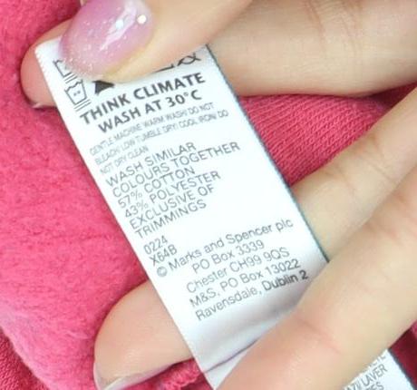 Marks and Spencer Women's Pink Crew Neck Sweatshirt, Size 6