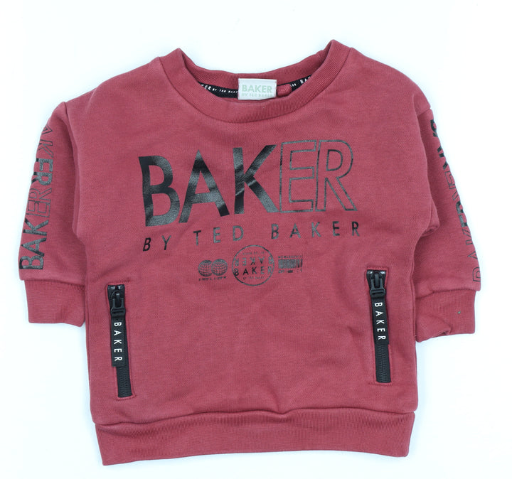 Baker by Ted Baker Unisex Red Pullover Top, 6-9 Months