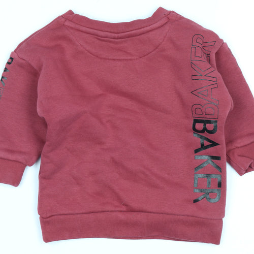Baker by Ted Baker Unisex Red Pullover Top, 6-9 Months