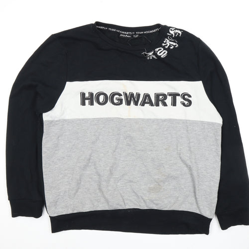 Harry Potter Unisex Black Sweatshirt L Hogwarts