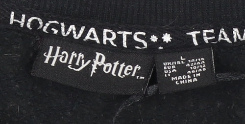 Harry Potter Unisex Black Sweatshirt L Hogwarts