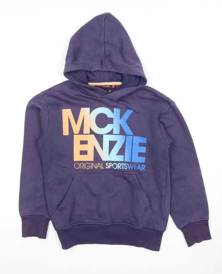 McKenzie Boys Purple Pullover Hoodie, Graphic, Size 8-10Y