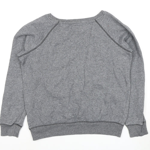American Eagle Women's Grey M Geometric Pullover Sweatshirt