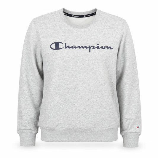 Front view of Champion Women's Grey XS Pullover Sweatshirt