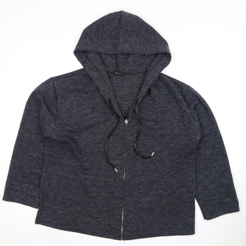 Luca Vanucci Women's Grey Full Zip Hoodie XL