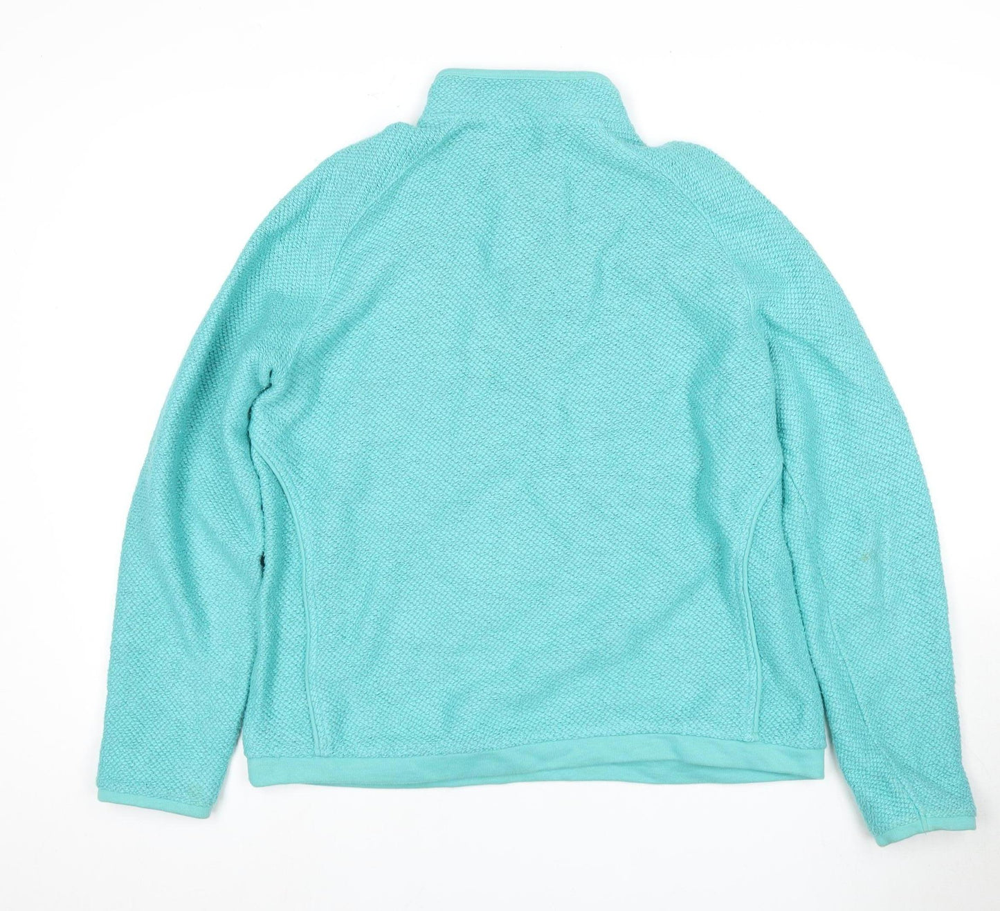 Women's Weird Fish Blue Knit Pullover Sweatshirt High Neck