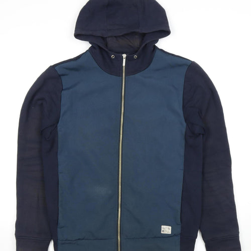 Penguin Men's Blue S Full Zip Hoodie - Cotton Blend