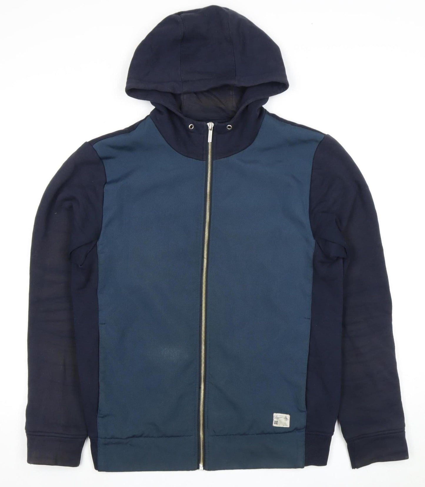 Penguin Men's Blue S Full Zip Hoodie - Cotton Blend