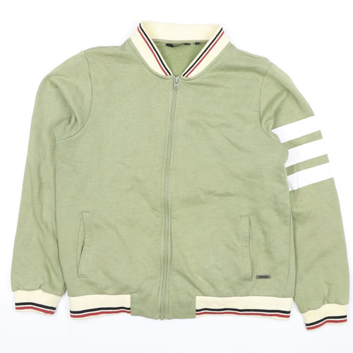 The Roadster Life Co Women's Green Full Zip Sweatshirt S