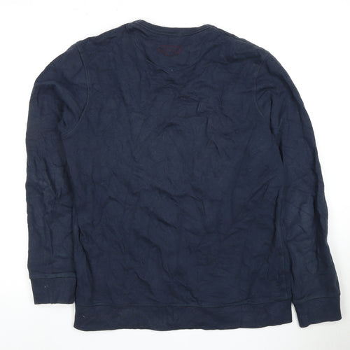 Jack & Jones Men's Blue Crew Neck Logo Sweatshirt M