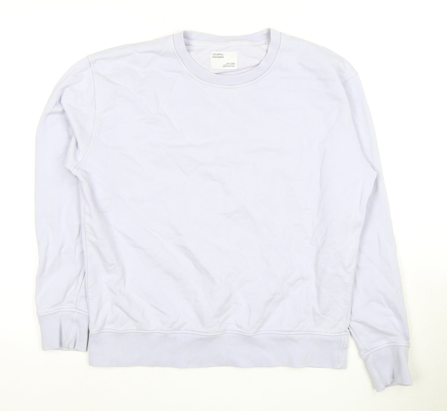 Colorful Standard Unisex White L Pullover Sweatshirt