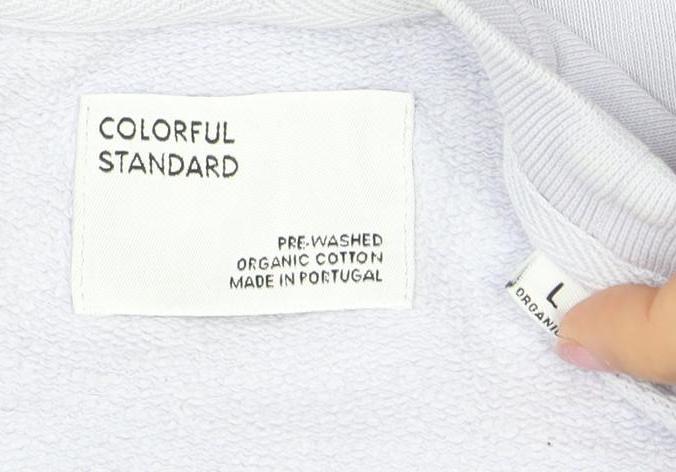 Colorful Standard Unisex White L Pullover Sweatshirt