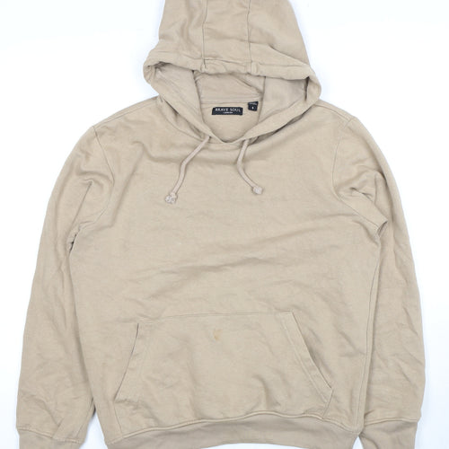 Brave Soul Men's Beige S Pullover Hoodie