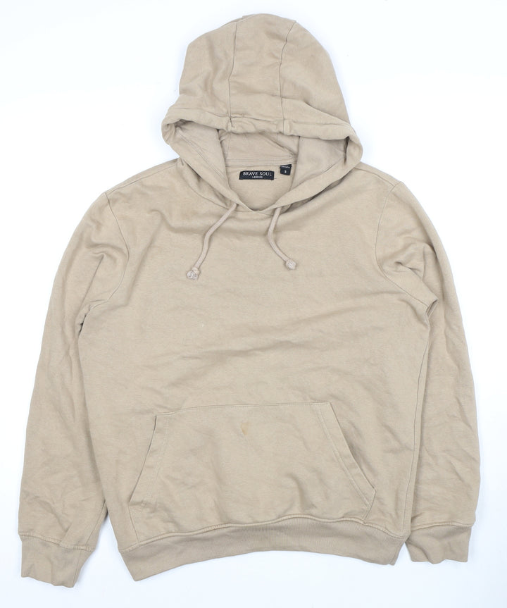 Brave Soul Men's Beige S Pullover Hoodie