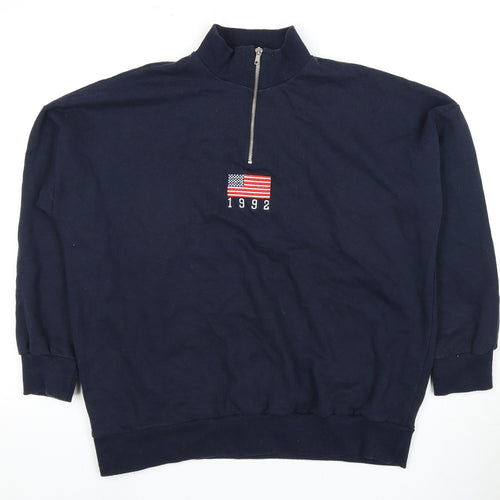 Daisy Street Women’s Blue Pullover Sweatshirt, Size 14