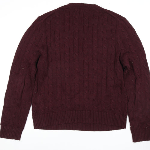 Polo Ralph Lauren Men's Red Pullover Jumper L