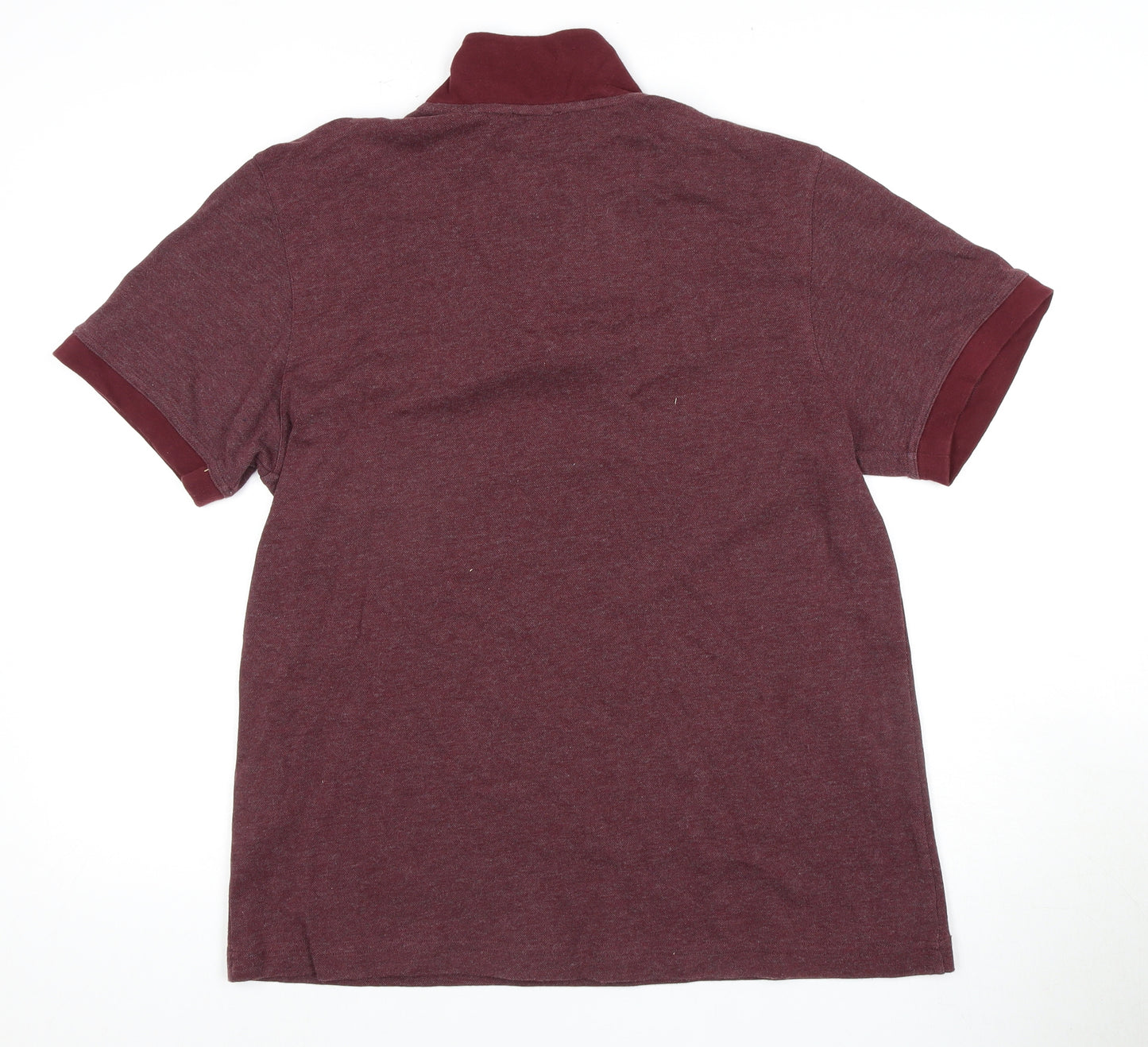 Jaeger Men's Red 1/4 Zip Polo Shirt - Size L