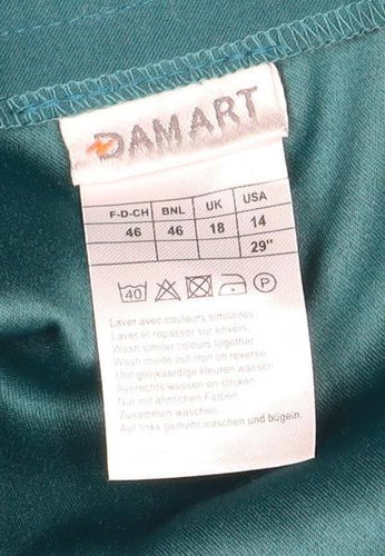 Damat Women's Green A-Line Skirt Size 18
