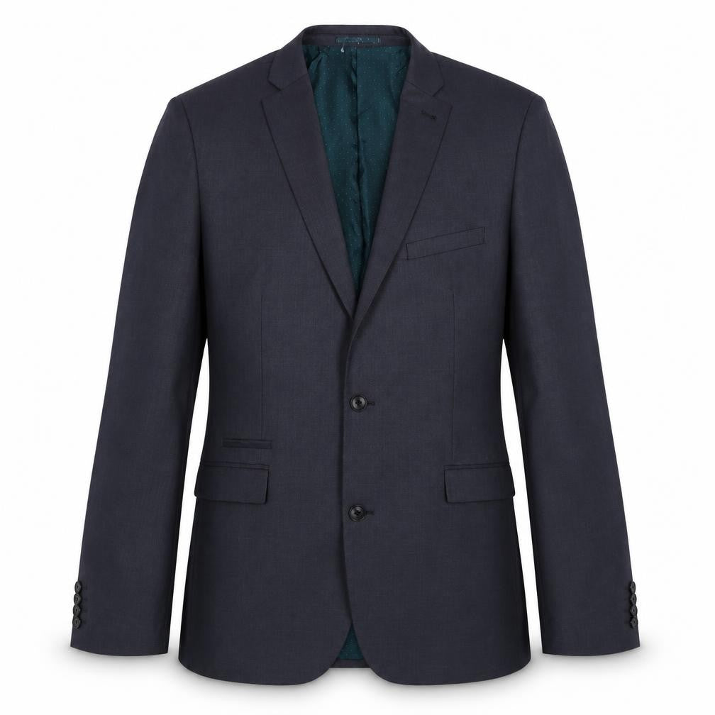 Front view of Next Men's Black Single-Breasted Suit Jacket 42 Long