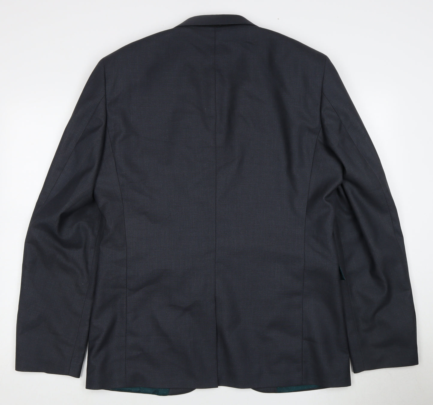 Next Men's Black Single-Breasted Suit Jacket 42 Long