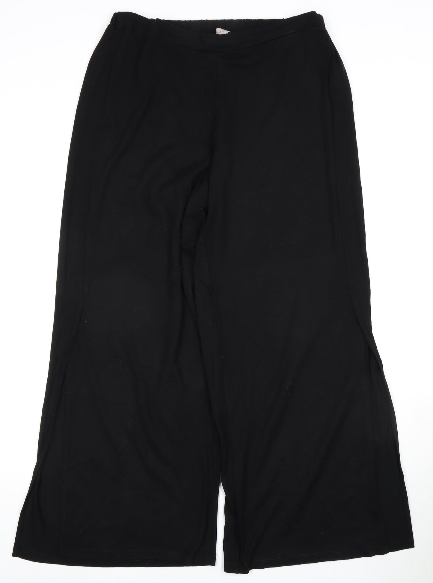 Coast Women's Black Size 12 Wide-Leg Trousers