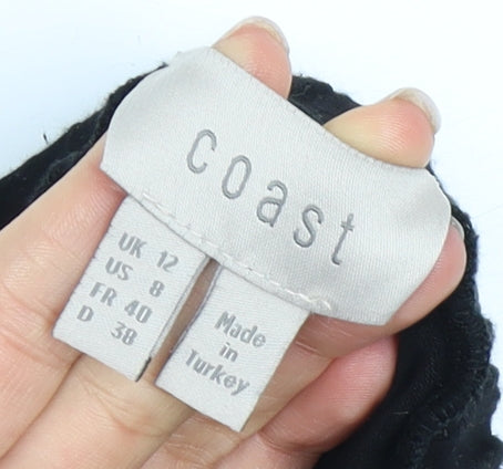 Coast Women's Black Size 12 Wide-Leg Trousers